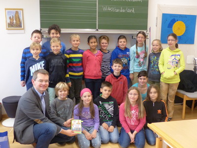 Beim Vorlesetag zu Gast an der Grundschule in Mering