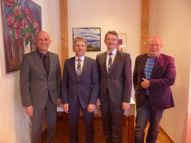Von links: Dr. Klaus Metzger, Josef Grimmei, Peter Tomaschko und Manfred Losinger