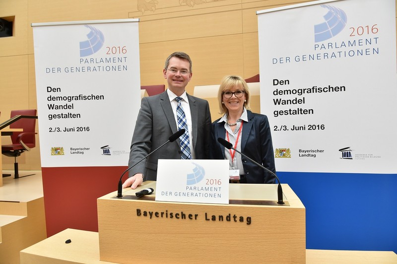 Landtagsabgeordneter Peter Tomaschko und Susanne Asam